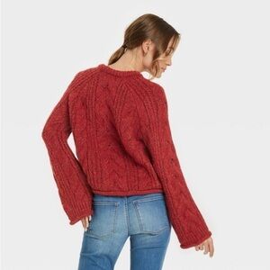 Universal thread red crew neck sweater nwt
